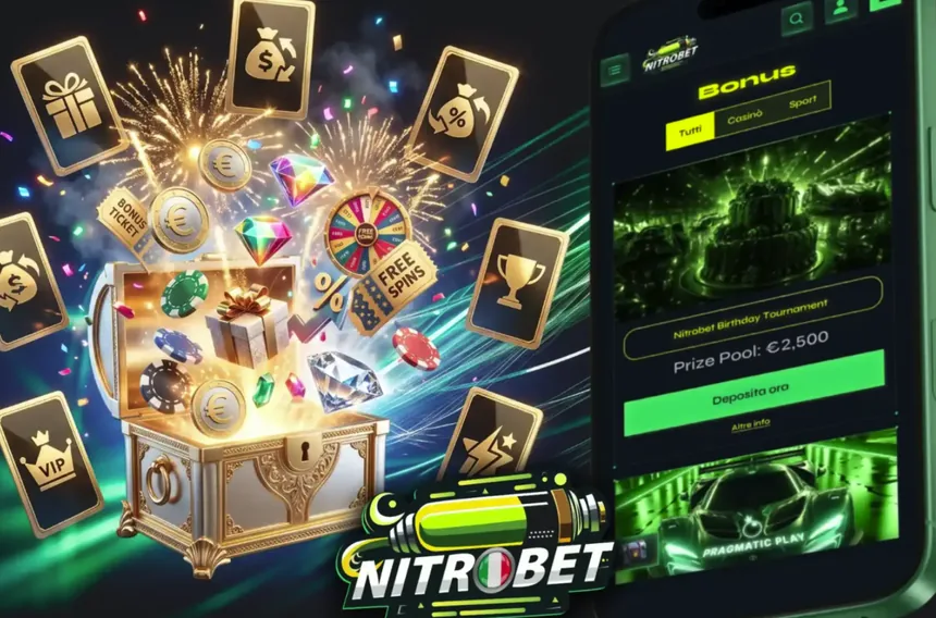 Sezione bonus di Nitrobet vista da smartphone