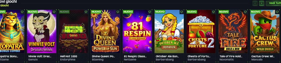 Nuove slot su Nitrobet